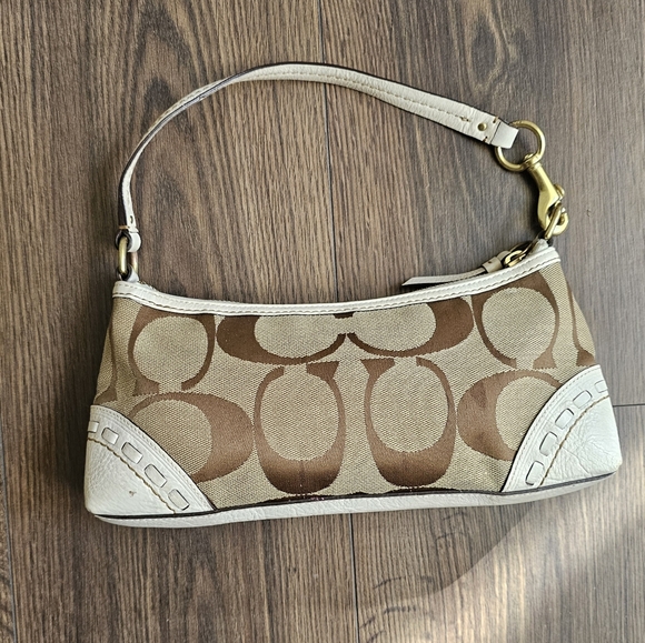 Coach Beige and Blue Patchwork Bag - Picture 6 of 6